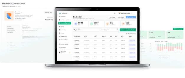 Invoicify dashboard interface